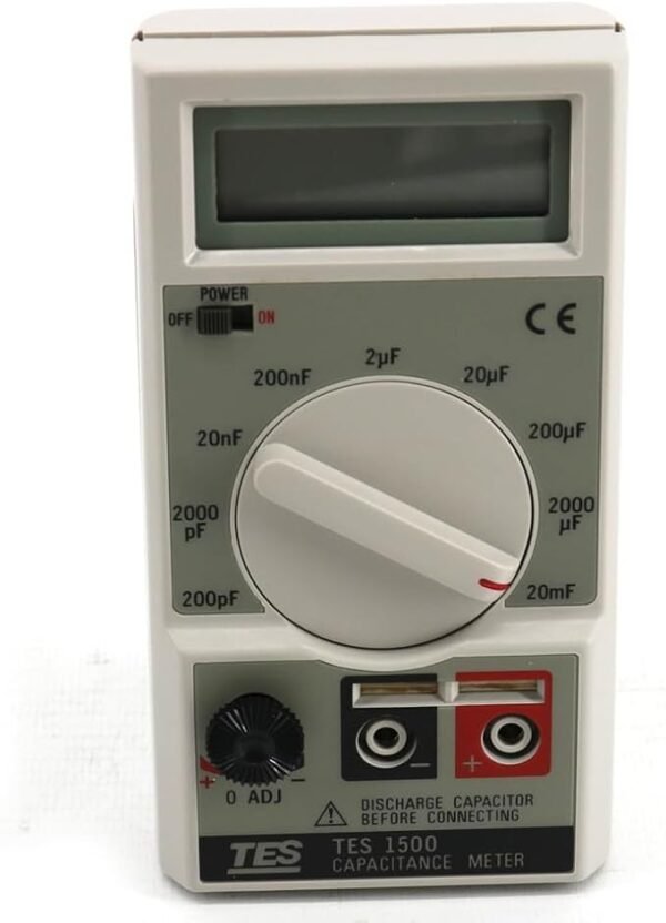 TES-1500 DIGITAL CAPACITANCE METER TESTER WIDE CAPACITY