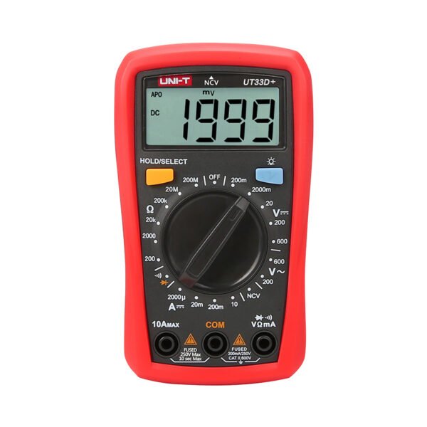 UNI-T UT33+ SERIES PALM SIZE MULTIMETERS