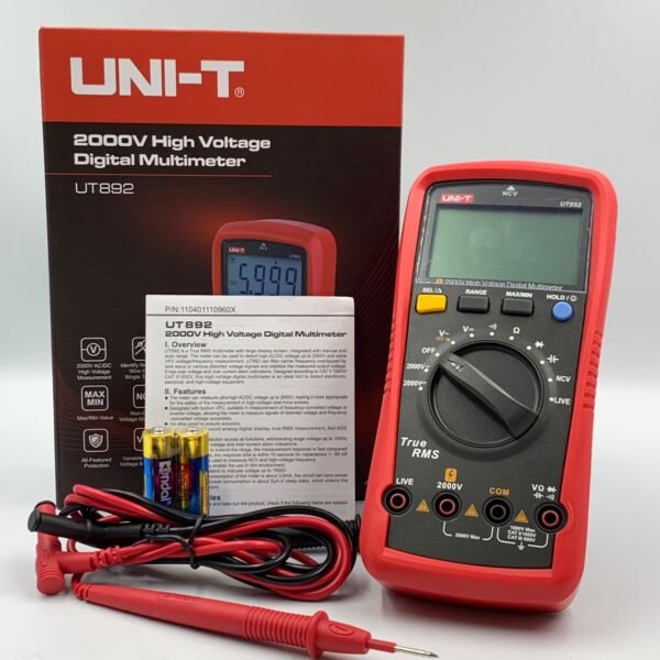 UNI-T UT892 2000V AC/DC HIGH VOLTAGE DIGITAL MULTIMETER