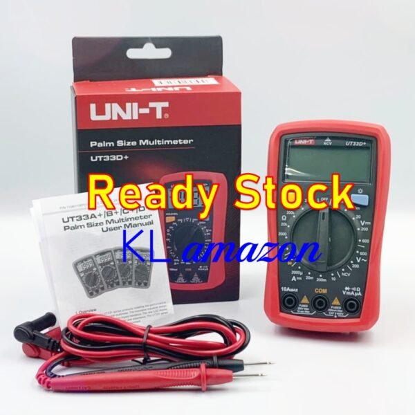 UNI-T UT33+ SERIES PALM SIZE MULTIMETERS