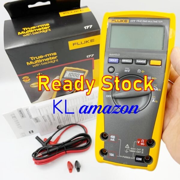 FLUKE 177 TRUE-RMS DIGITAL MULTIMETER WITH DISPLAY BACKLIGHT