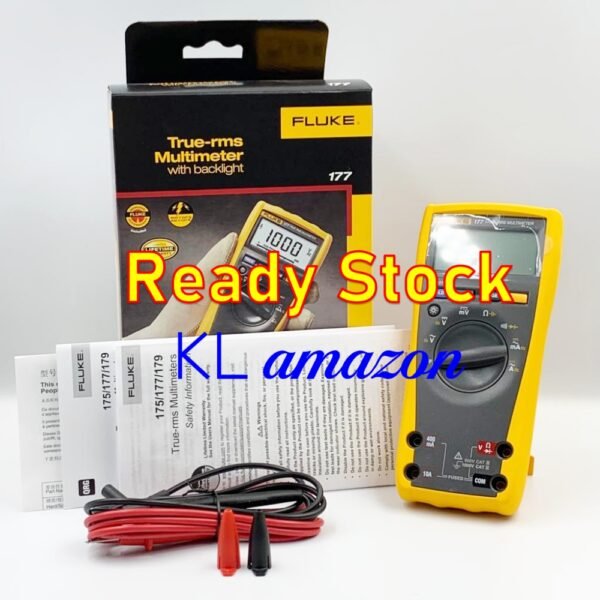 FLUKE 177 TRUE-RMS DIGITAL MULTIMETER WITH DISPLAY BACKLIGHT